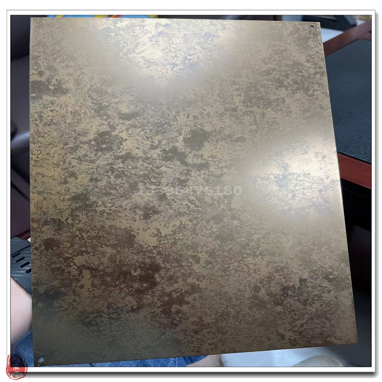 长治彩色不锈钢腐蚀板 不锈钢黑钛花纹蚀刻 镜面蚀刻花纹板价格