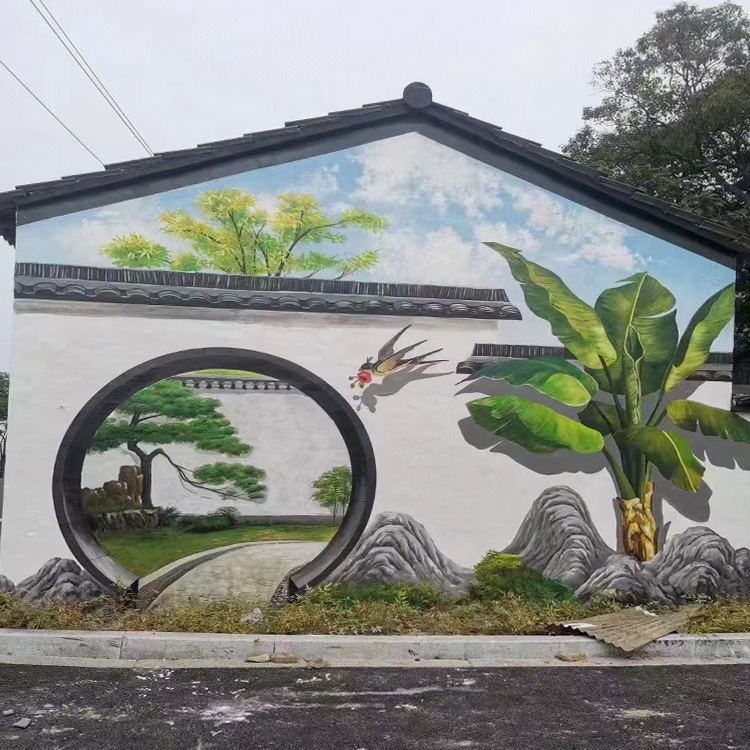 3D立体写实 墙面装饰翻新·墙面宣传画