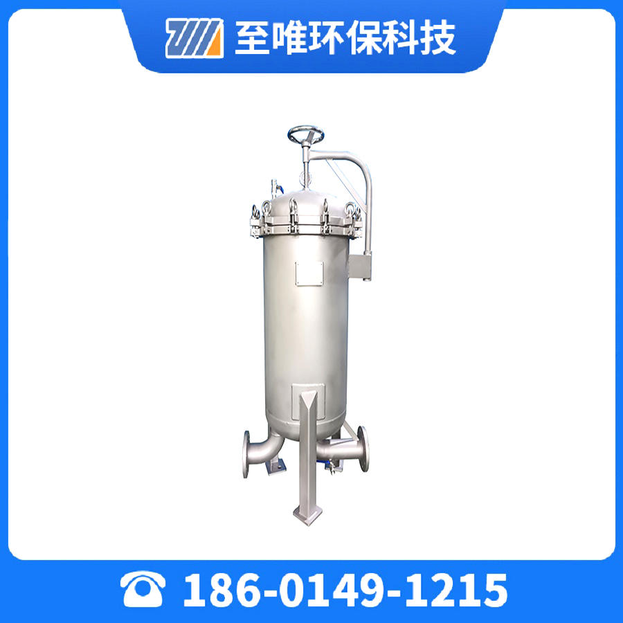 不锈钢钛材平进平出袋式过滤器 纺织废水中水回用循环水过滤设备