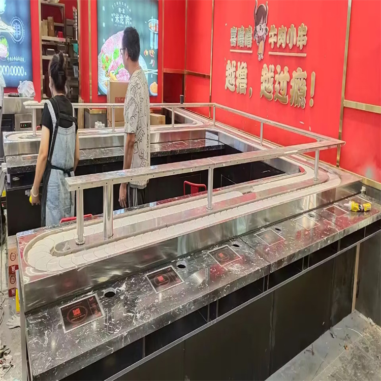 新瀚生家用  自动回旋小火锅设备 使用视频 自动回旋小火锅