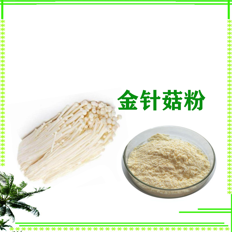 金针菇提取物 金针菇粉 多糖 120目精细粉末 水溶性好