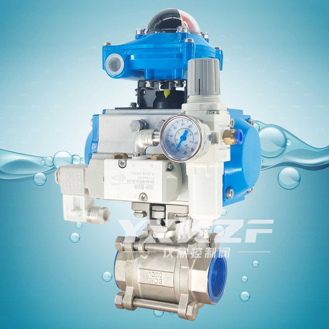 气动内螺纹球阀