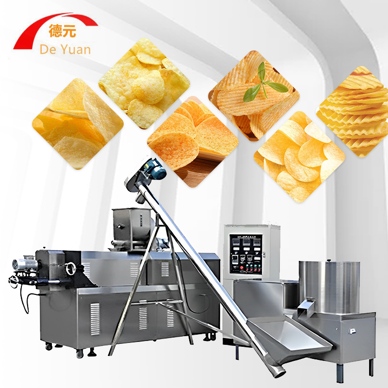 薯条膨化设备 薯片膨化机 薯片生产加工线 双螺杆膨化机 厂家直销