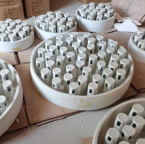 陶瓷分布器 瓷质管式液体分布盘 各种直径可定制