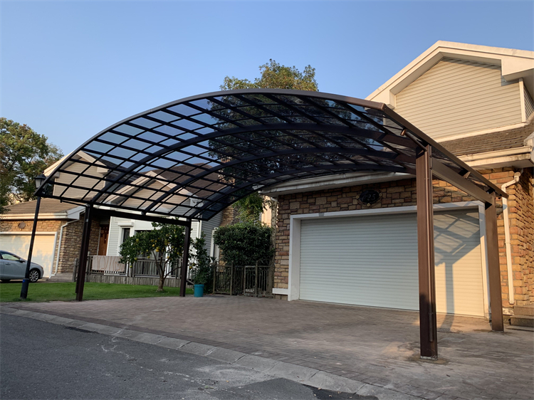 车棚铝合金停车棚 庭院汽车棚小区电动自行车充电车棚别墅遮阳防雨棚