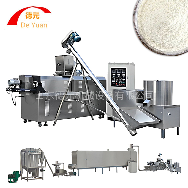 代餐粉速食玉米糊加工设备玉米粉膨化早餐膨化机