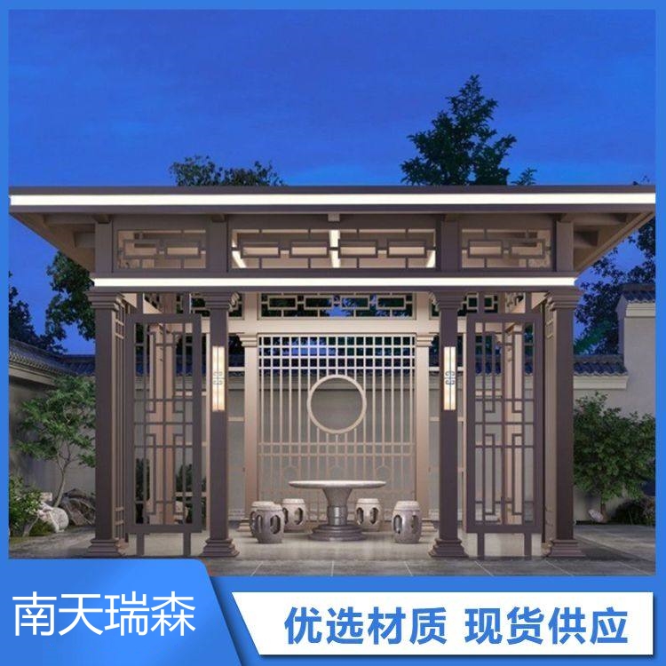 岗亭 铝合金凉亭 户外设备房学校保安室门卫室小区治安室保温岗亭 机器人岗亭 遮阳防晒 支持设计