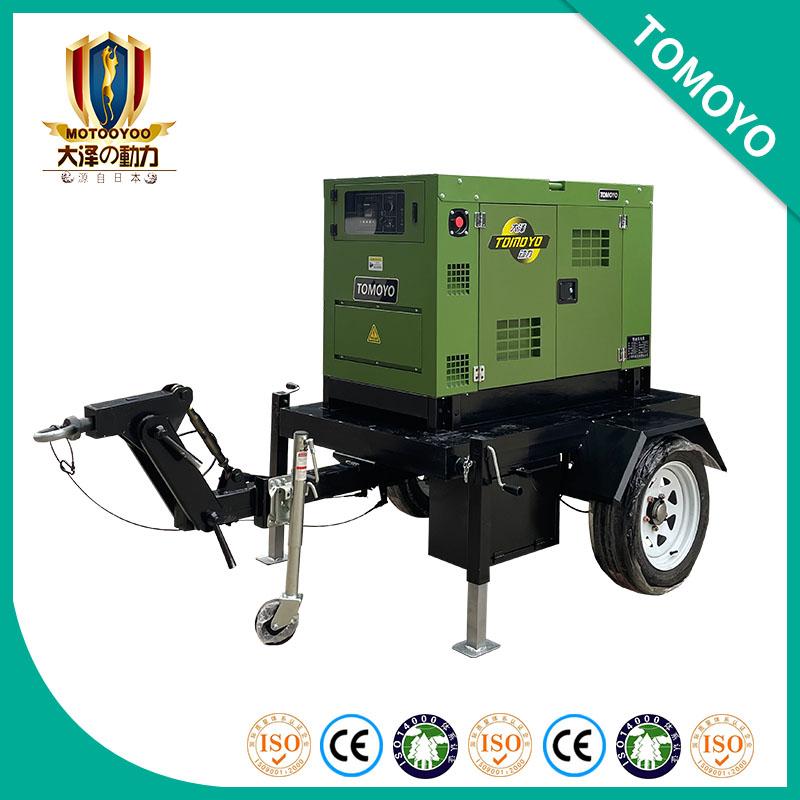 大泽动力25千瓦柴油发电机带拖车
