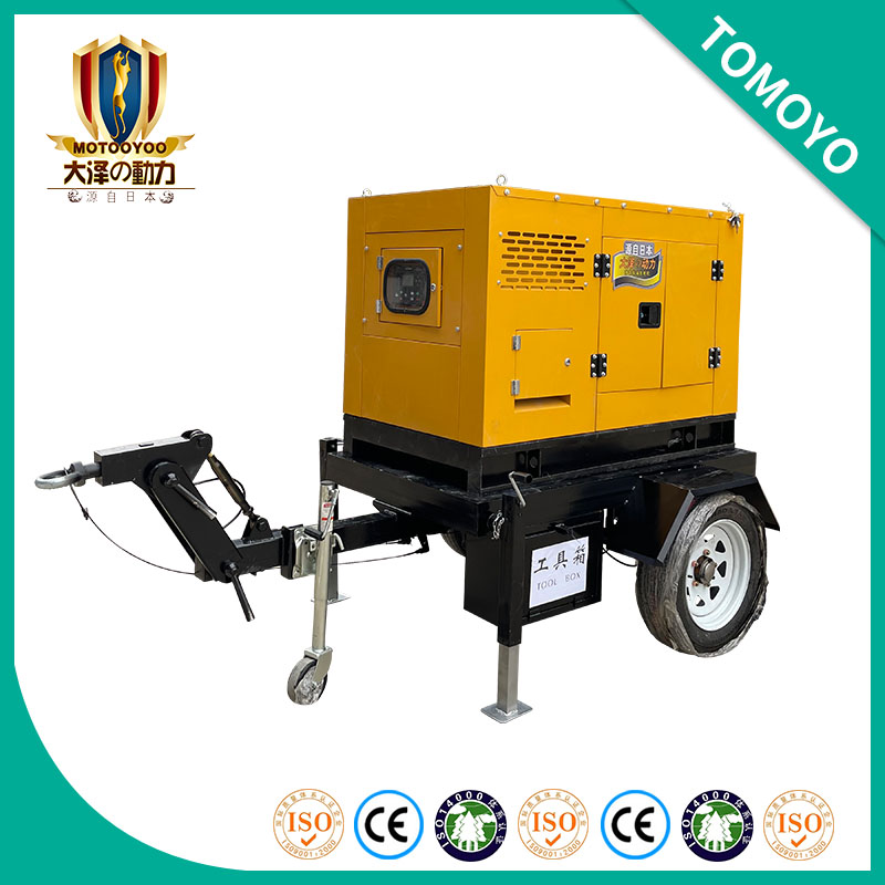 大泽动力100千瓦柴油发电机带拖车