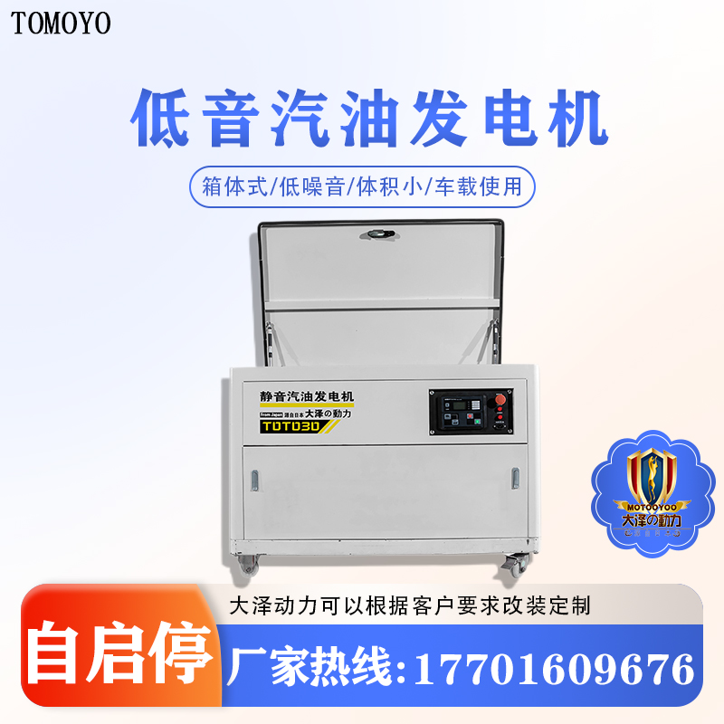 大泽动力 矿上应急用40KW静音汽油发电机 TOTO40-V