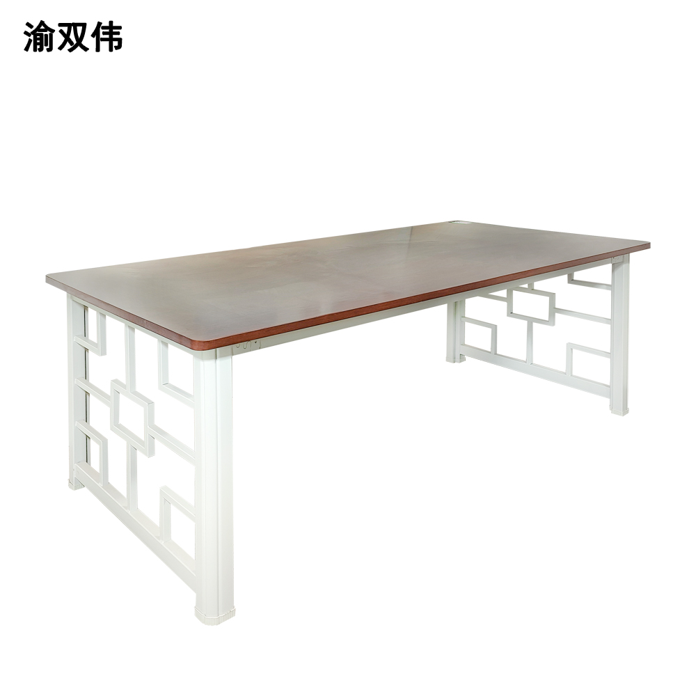 阅览桌 图书馆桌 钢木学习桌 洽谈桌