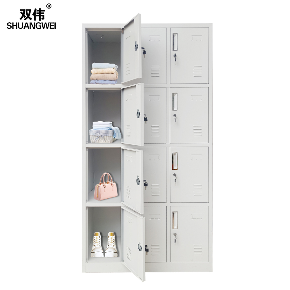 十二门 员工储物柜 车间办公室学校学生教室宿舍存包收纳整装晾衣服用