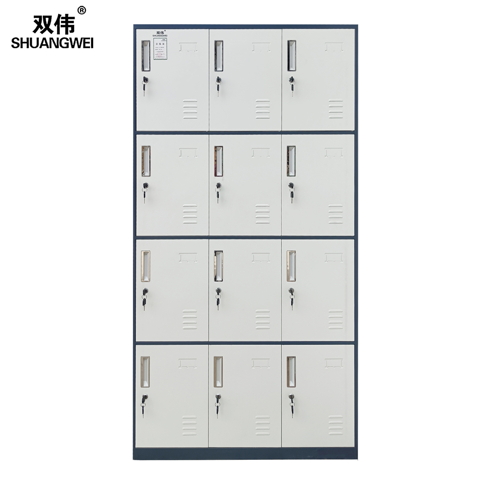十二门 员工储物柜 员工储物柜 带锁宿舍衣柜 规格齐全