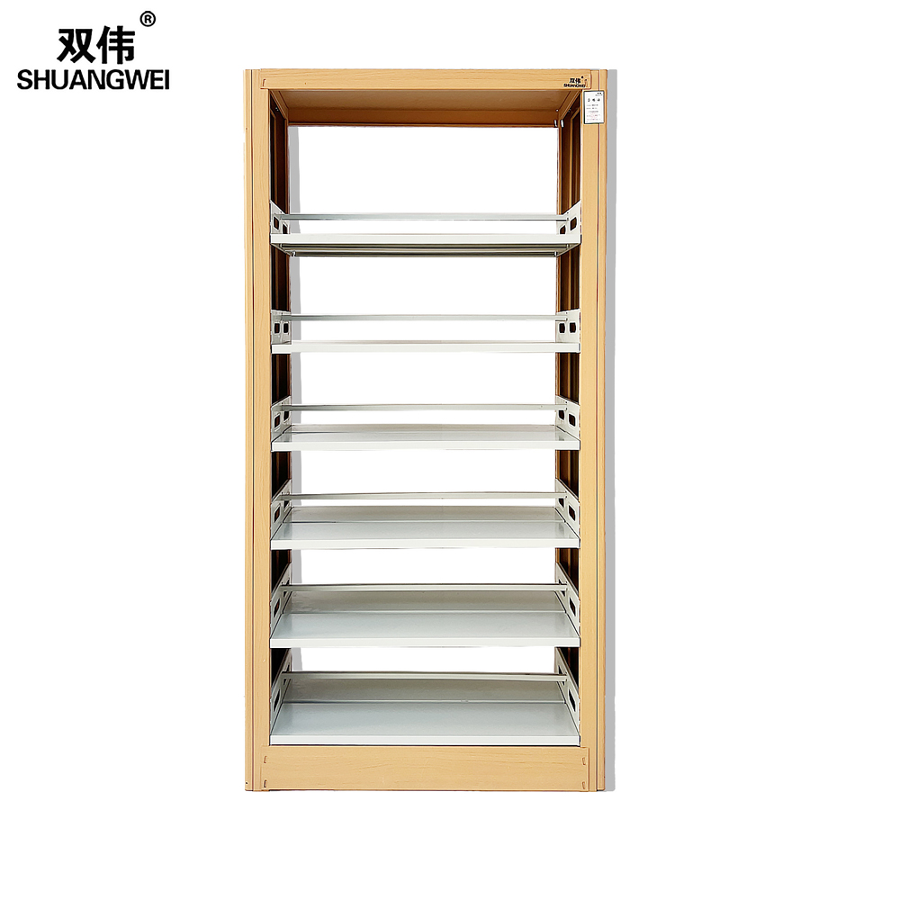 钢制书架 双伟厂家钢制落地置物架