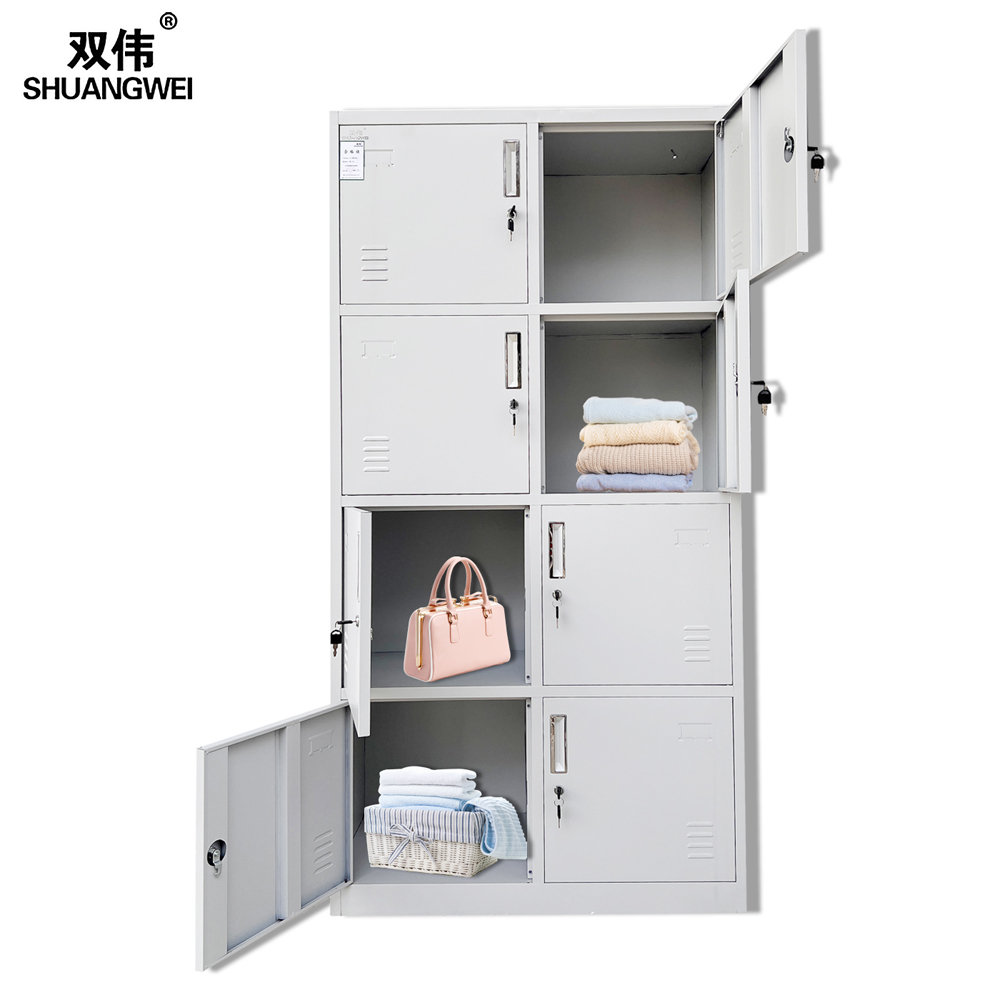 八门 铁皮置物柜 双伟定制家具 储物柜车间铁衣宿舍鞋柜碗柜