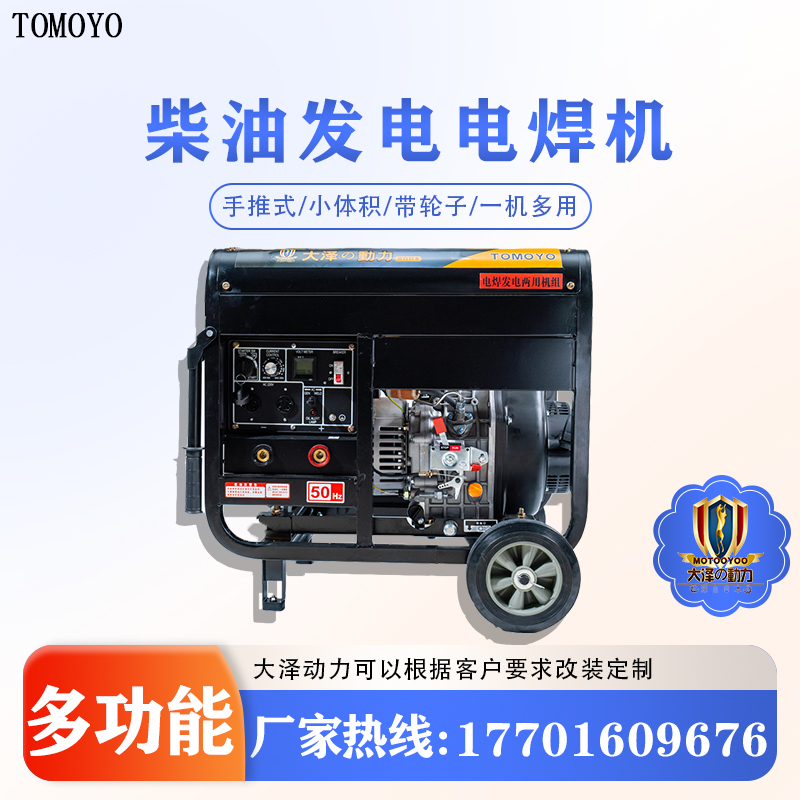 家用手提式190A柴油发电电焊机 大泽动力TO190A