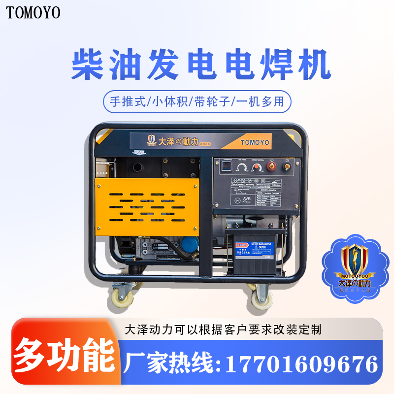 工地焊接用300A柴油发电电焊机 大泽动力TO280A-V