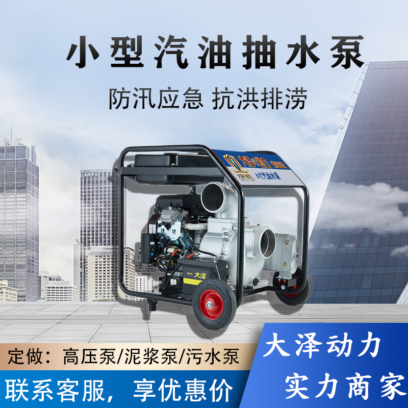 耐腐蚀6寸汽油抽水泵 大泽动力TOTO60ET-V