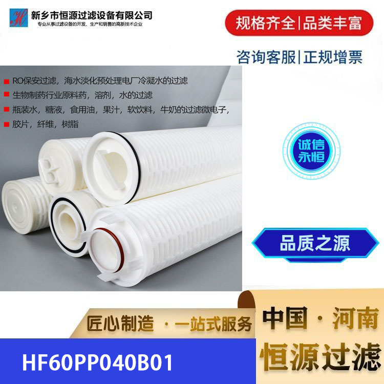 大通量折叠滤芯 大通量保安过滤器 HF40PP001B01大流量折叠滤芯