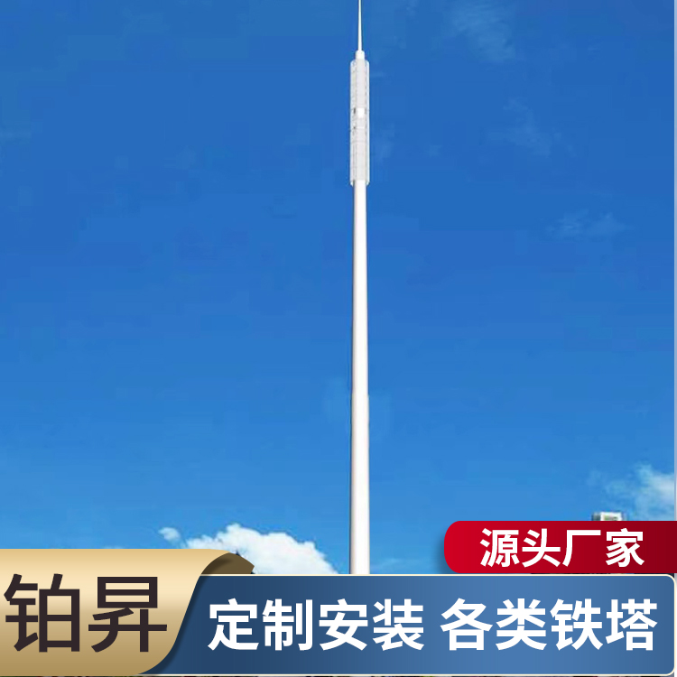 铁塔通讯塔信号塔灯杆美化塔5G基站单管塔 厂家定做