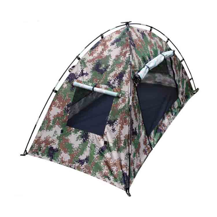 有佳 迷彩帐篷露营野营遮阳帐篷1.5米自动折叠帐篷便携式户外消防个人帐篷