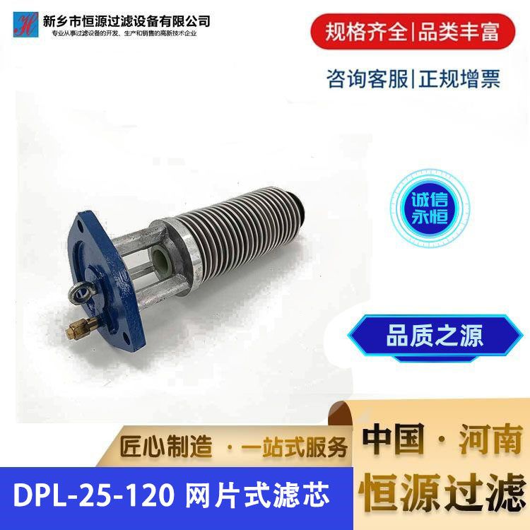 DPL-25-120 网片式油过滤器滤芯 单筒滤油机不锈钢过滤滤片 恒源过滤