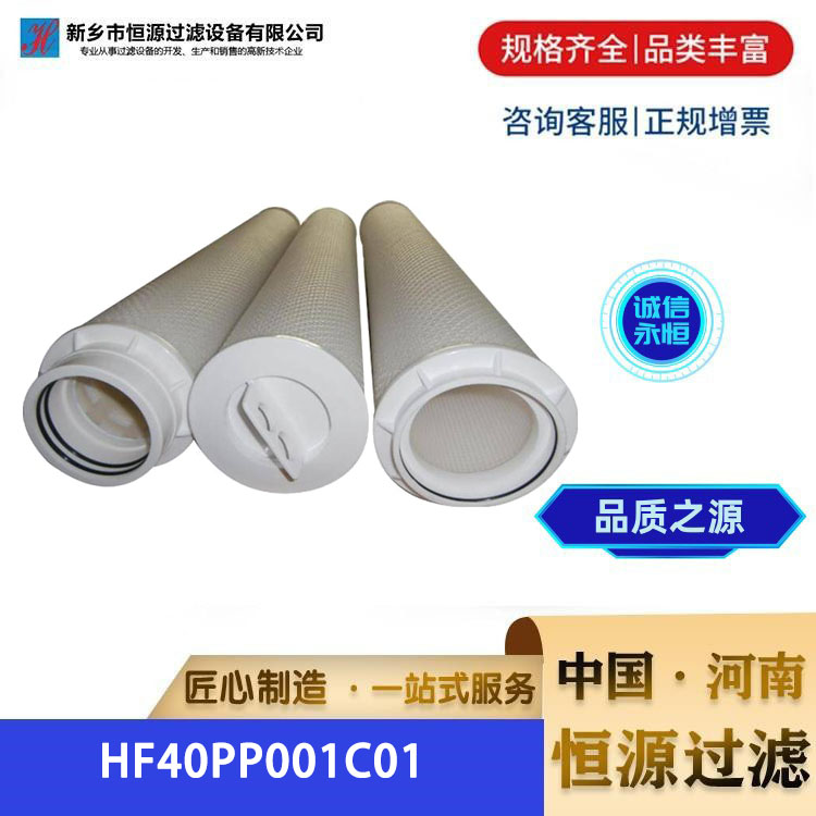 HF40PP001C01保安过滤器 颇尔大流量水滤芯 PP折叠滤芯 恒源过滤