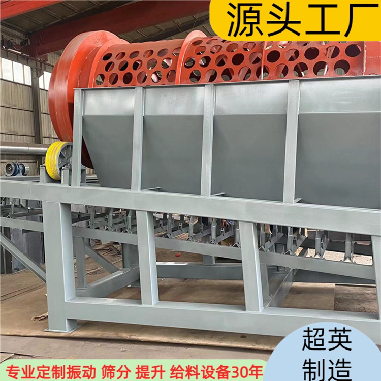 无轴滚筒筛 原煤 煤炭 块煤滚动筛 圆形筛厂家 超英制造