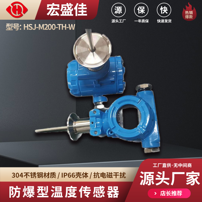 可定制防爆数显温度传感器工业温度计测温仪工业级防腐温度测量