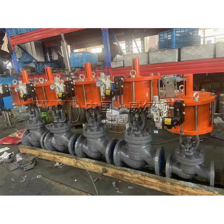 气动法兰截止阀J641H 执行器双作用及单作用