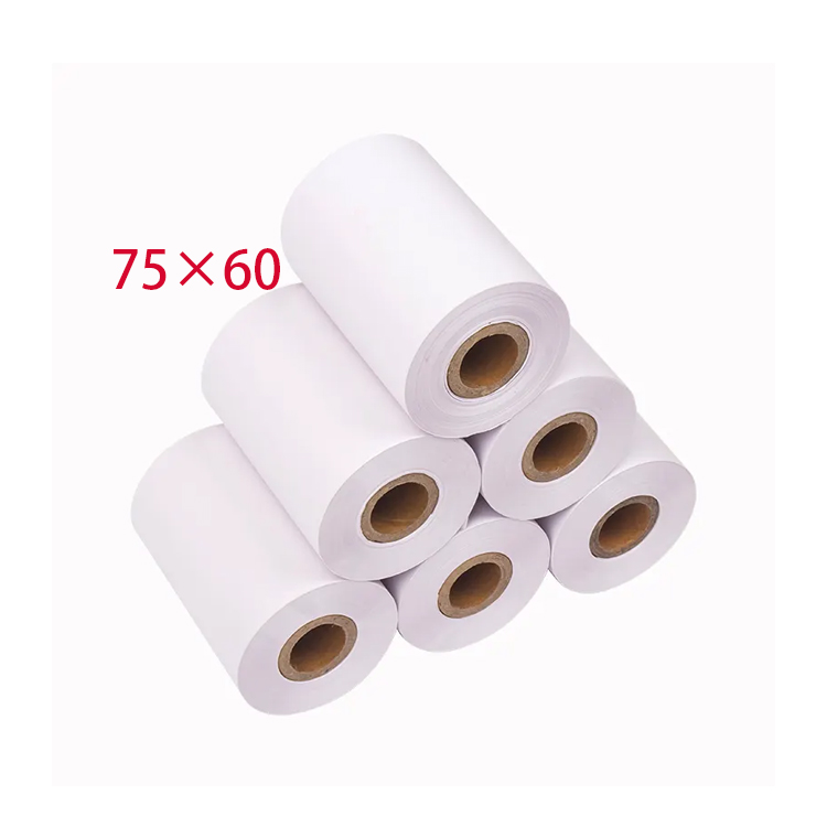 热敏收银纸75x60打印纸75*60外卖厨房商场前台75mm小票纸