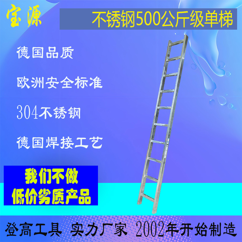 欧标 不锈钢单梯