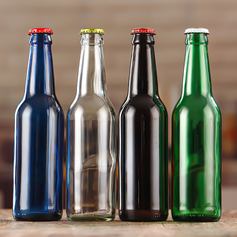亚特生产批发 棕色玻璃啤酒瓶空酒瓶果酒瓶500ML 汽水瓶饮料瓶带盖精酿酒瓶