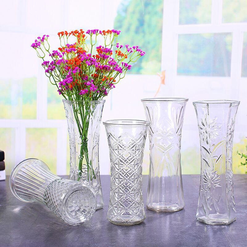 亚特玻璃瓶厂生产 插花瓶 25/30cm富贵竹花瓶 玻璃花瓶