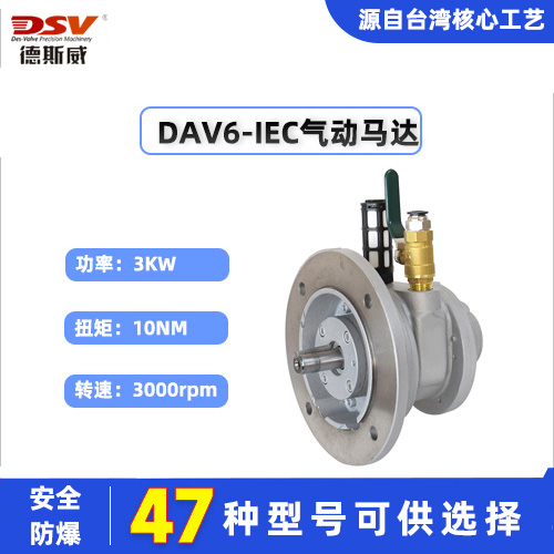 德斯威DAV6-IEC叶片式气动马达 扭矩大噪音低使用寿命长不产生静电