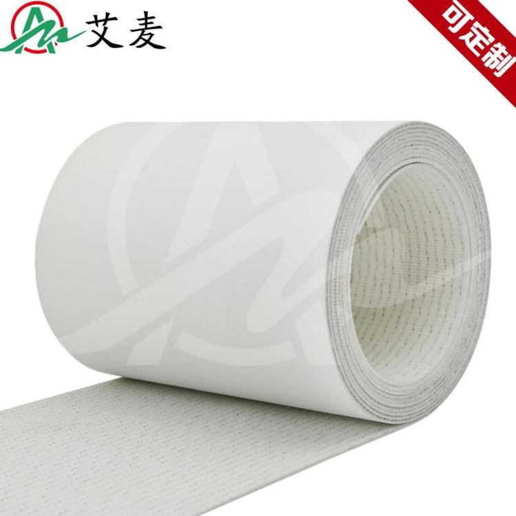 流水线工业皮带PU压面机白色食品级微小轻型环形传运VC月饼输送带