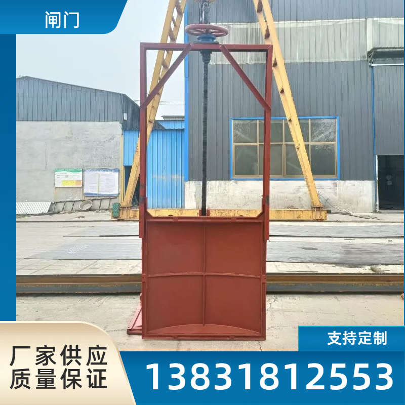 厂家直供 2*2m铸铁闸门 铸铁镶铜渠道闸门 配套手电两用水库闸门