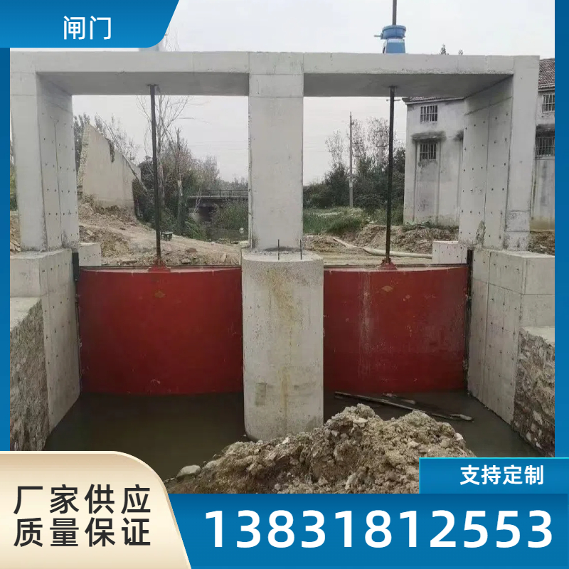 机闸一体铸铁闸门双向止方形圆形水利工程铸铁镶铜闸门可调节堰门