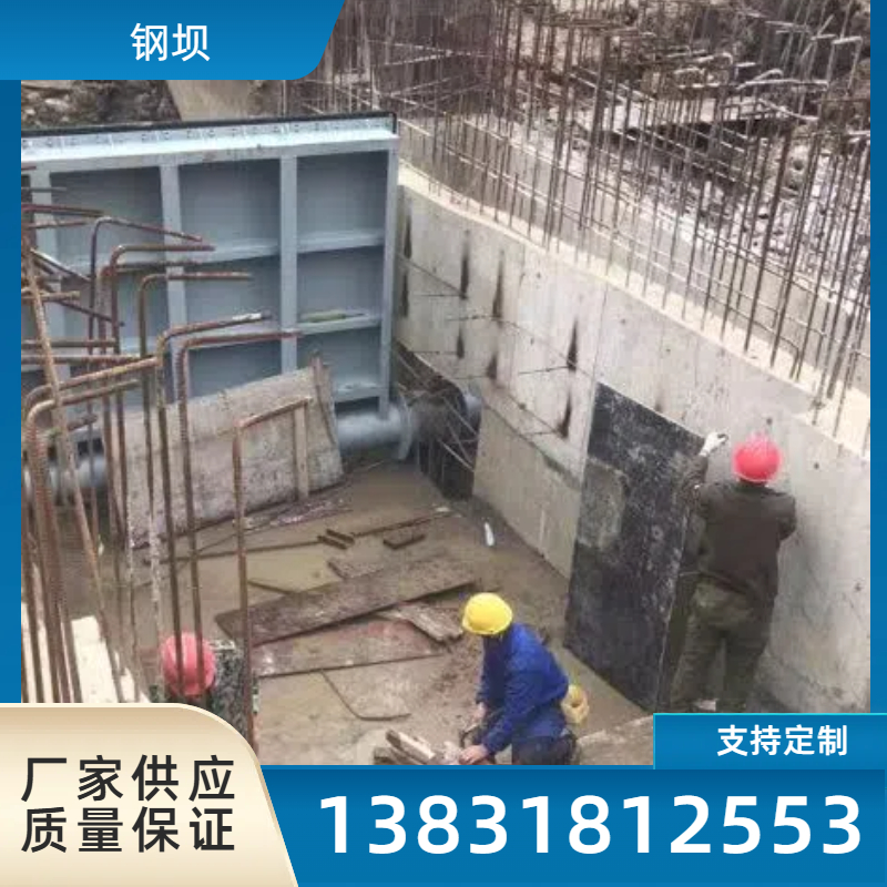 水利大跨度液压钢坝 水库合页坝 景观钢坝水利工程钢闸门安装