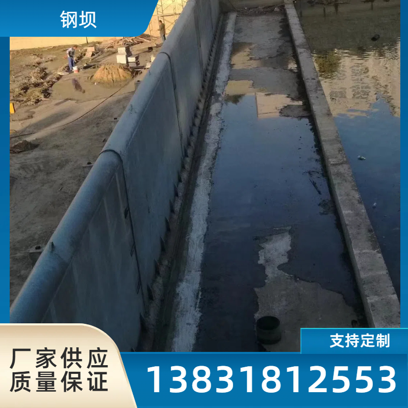 液压钢坝 卧倒坝 水利自控翻板闸门合页 自动升降拦水坝安装