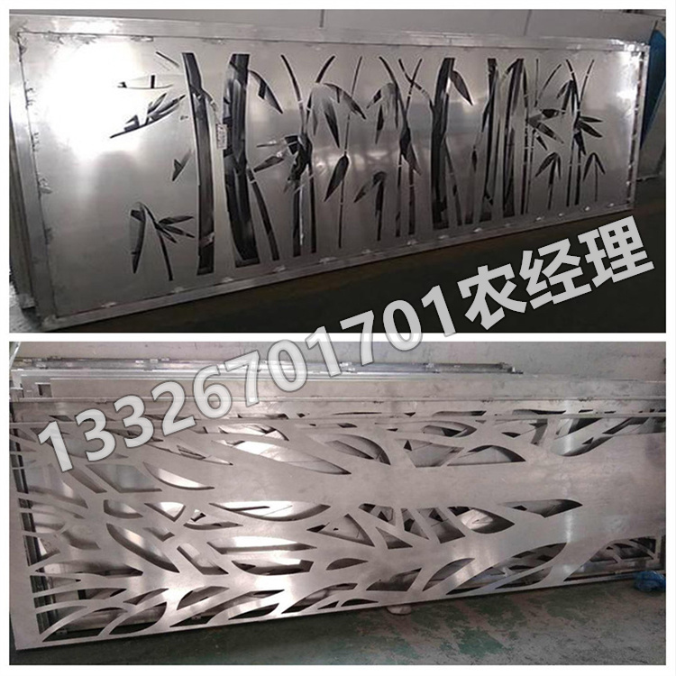 铜铝花格栅铝艺装饰定制