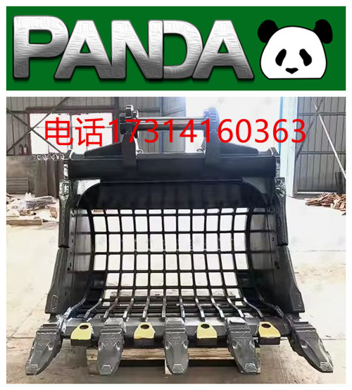 矿用网格斗 挖掘机破碎铲斗 斗齿可定做 耐用耐磨
