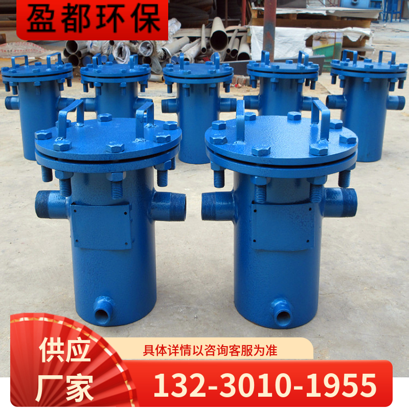 直通除污器 法兰接口篮式过滤器 碳钢立式除污器绥化