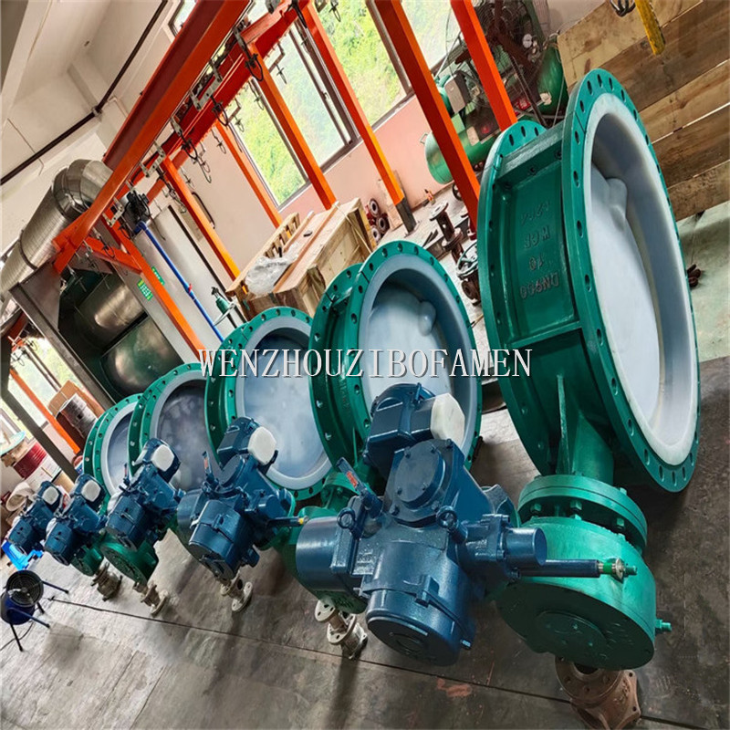 D971D46-10C D971F46-16C D971F46-10P D971F46-16P 化工衬四氟电动蝶阀