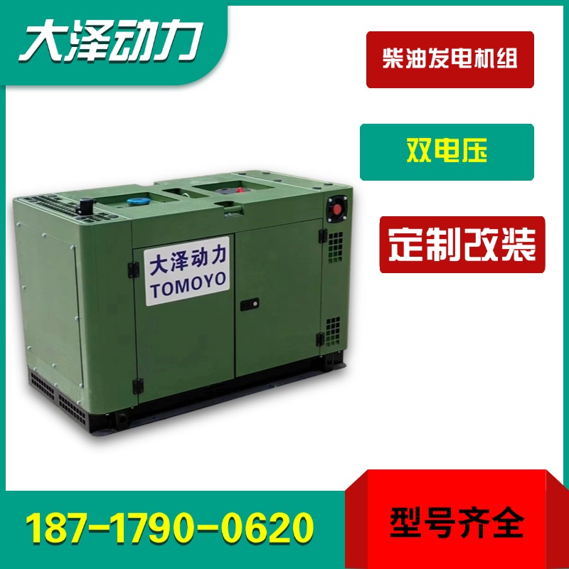 投标授权大泽动力12KW15KW柴油发电机组双电压TO18000ET-JZ