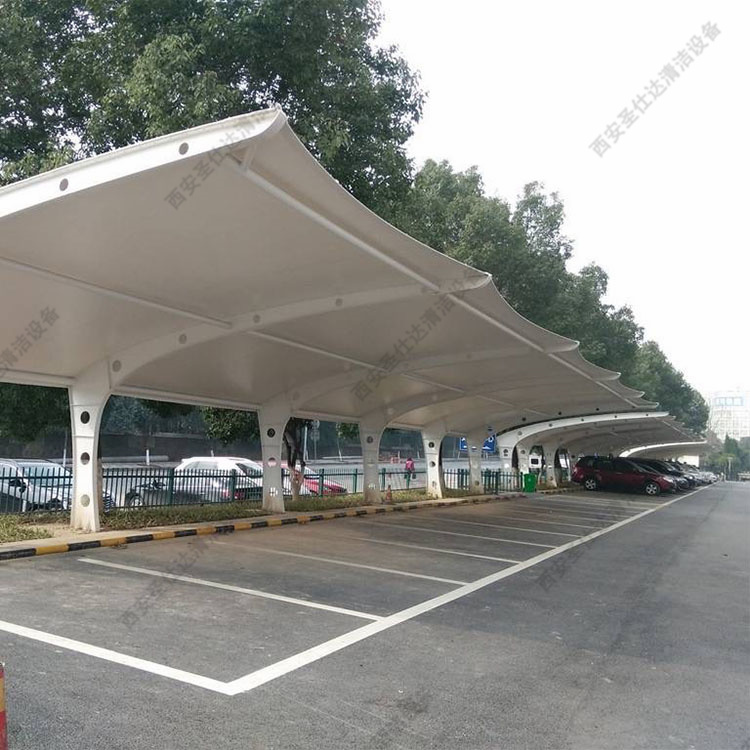 膜结构棚 汽车停车棚 自行车遮雨棚 电动车充电桩遮阳棚可定制