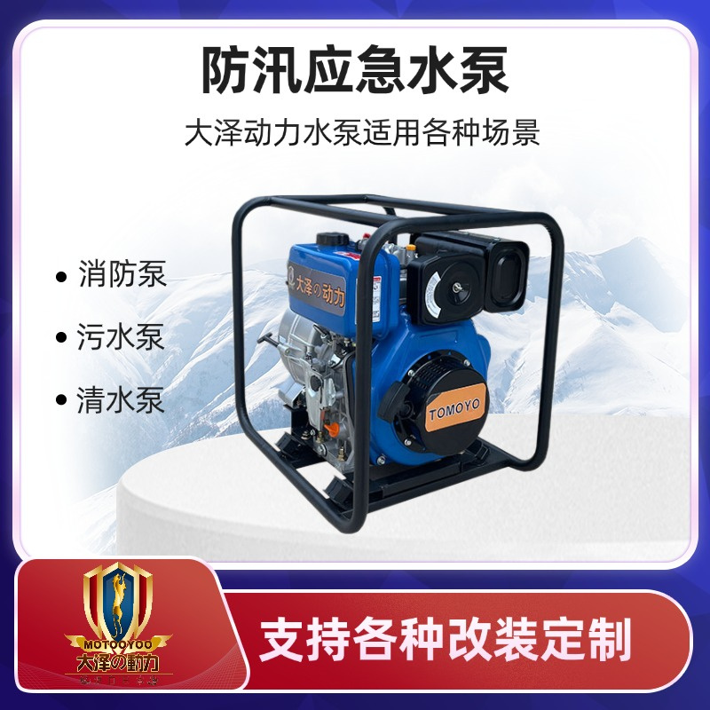 小型便携式2寸3寸6寸8寸柴油水泵自吸水泵清水泵