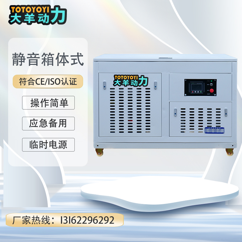 大羊动力30KW静音汽油发电机 三相380V银行库房应急备用