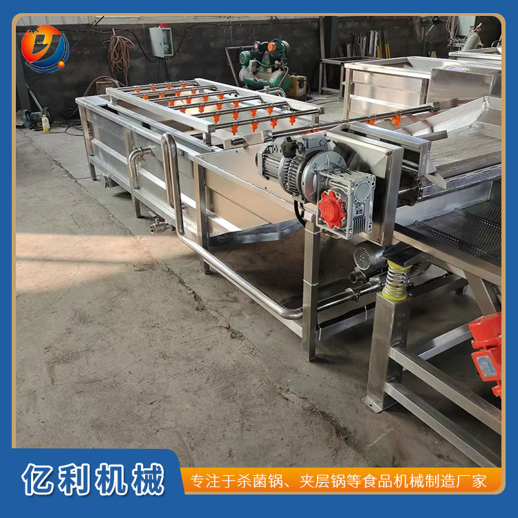 蔬菜清洗流水线 气泡清洗机 不锈钢净菜加工设备货源充足