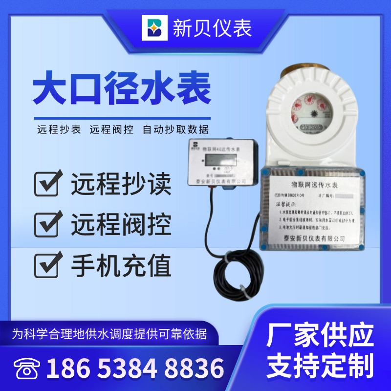 新贝防水防冻 远传物联网智能水表  大口径水表